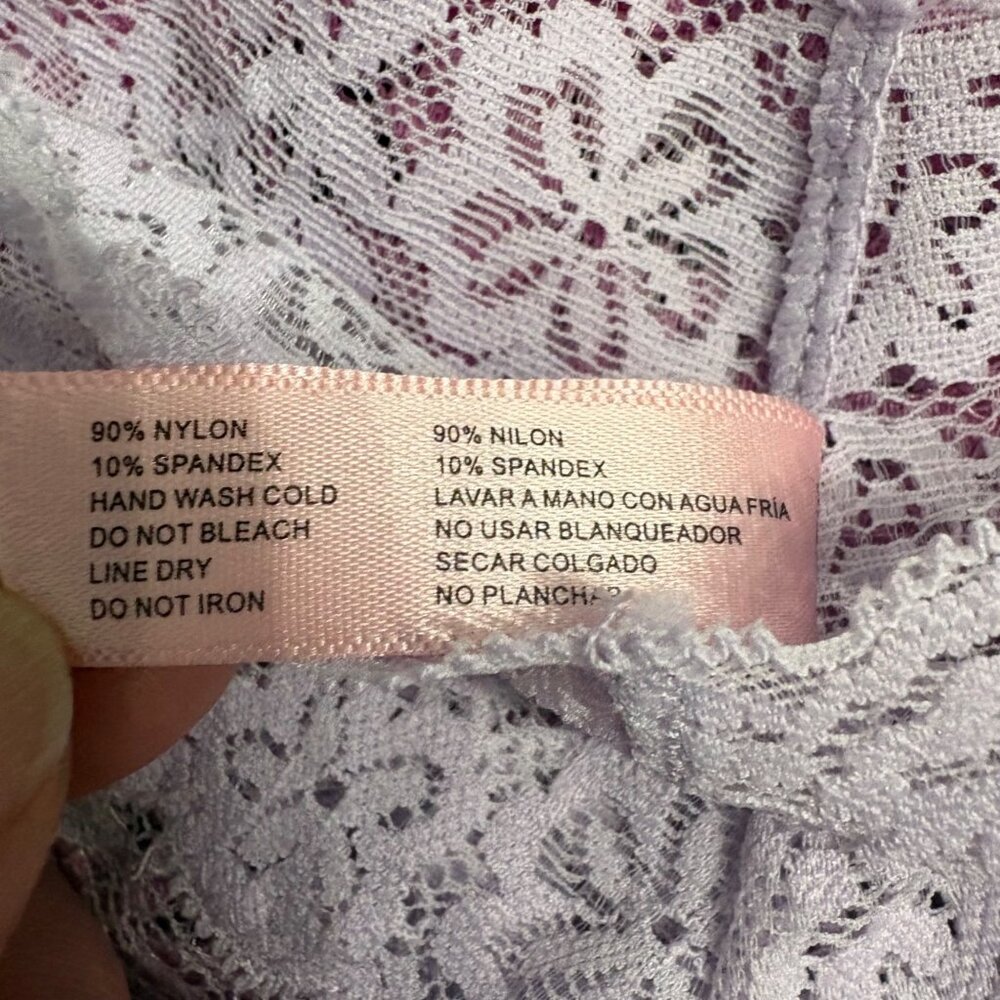 Juicy Couture Lace Thong Panty Coquette Set 3-Pack In Black Pink & Lavender  1X - Picture 4 of 9